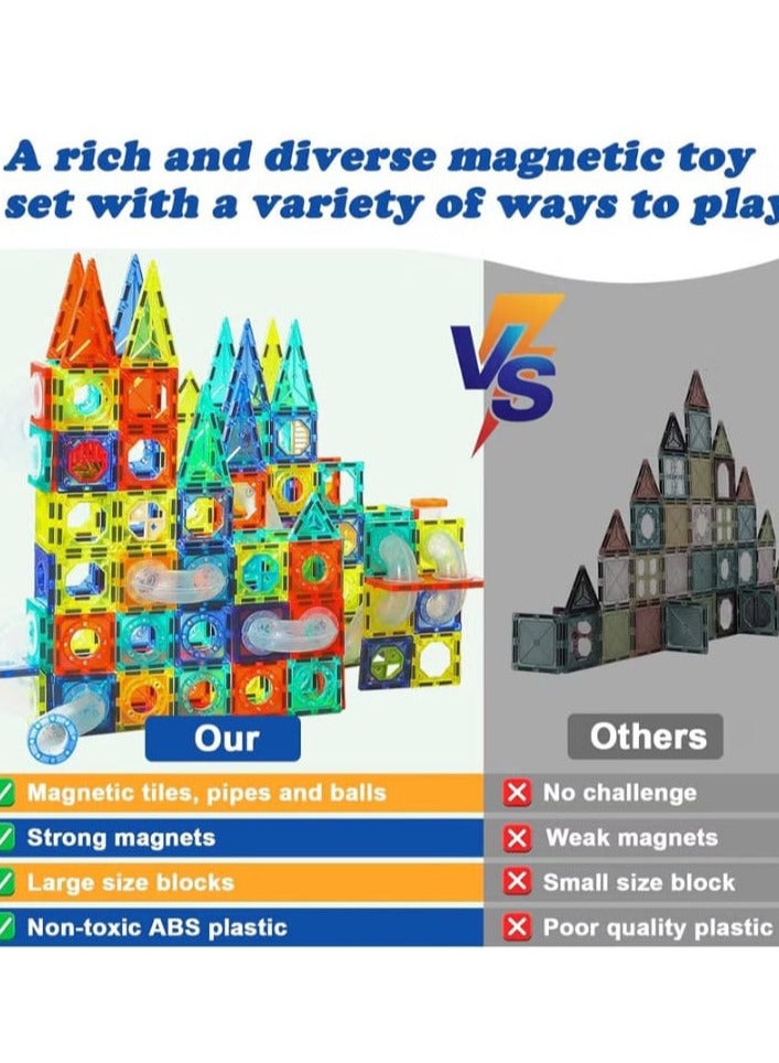 Magnetic toys for toddlers, preschool building blocks, trunk (42 pieces), plastic. - Image 3